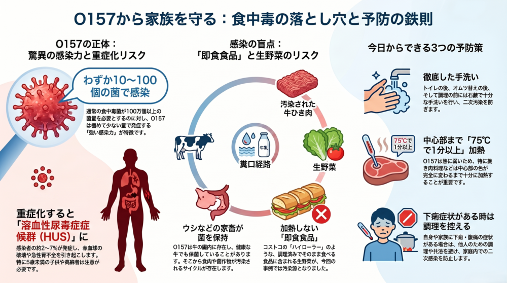 O157食中毒の予防と対策